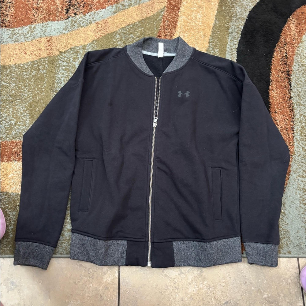 Under Armour women’s  Black Full-Zip Bomber Jacket